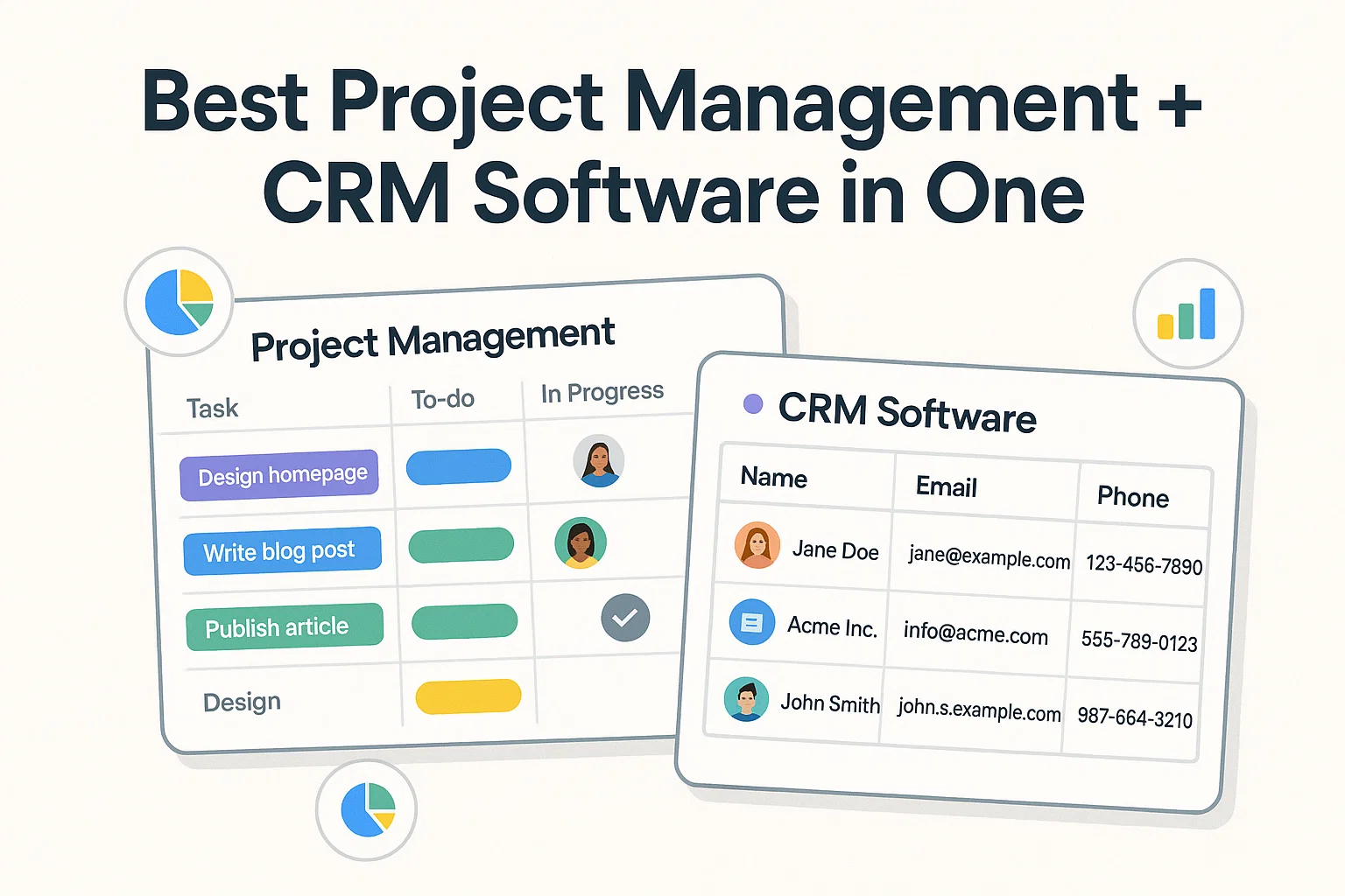 Best Project Management + CRM Software in One Thumbnail